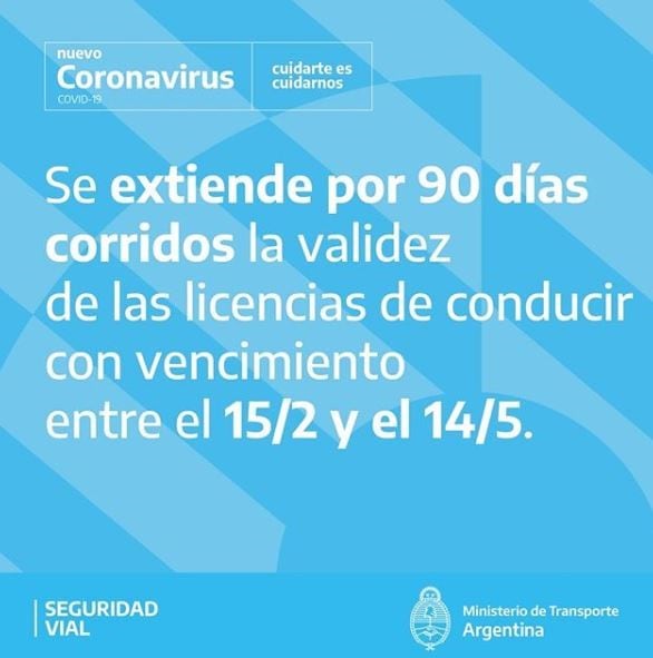 Renovación de licencias de conducir. (Instagram/@infosegvial)