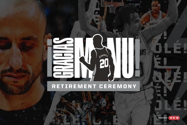 Homenaje a Emanuel Ginóbili (Foto: Twitter/@spurs)