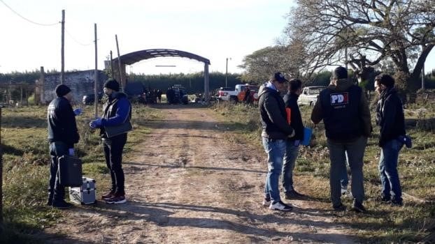 La PDI fue a inspeccionar un galpón rural por la mañana. (@lt9lider)