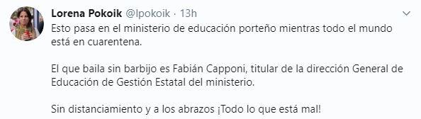 Lorena Pokoik. (Twitter)