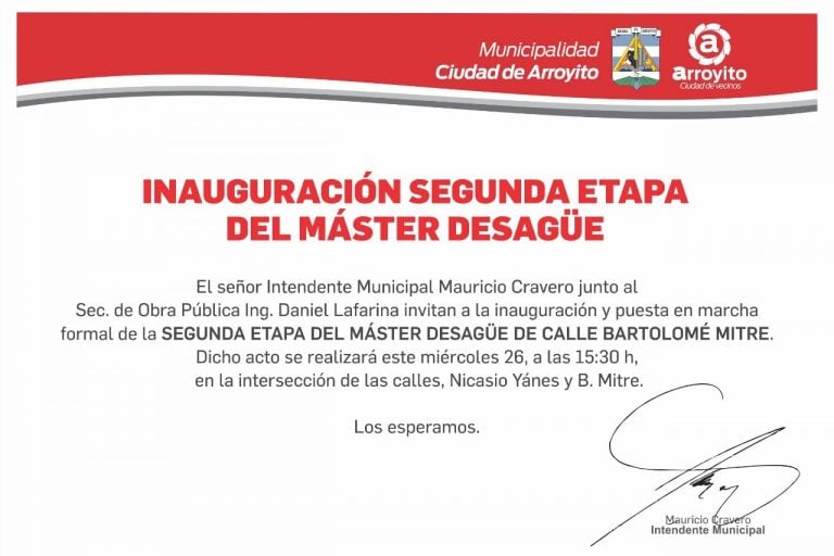 Inauguración de la segunda parte de master desagües