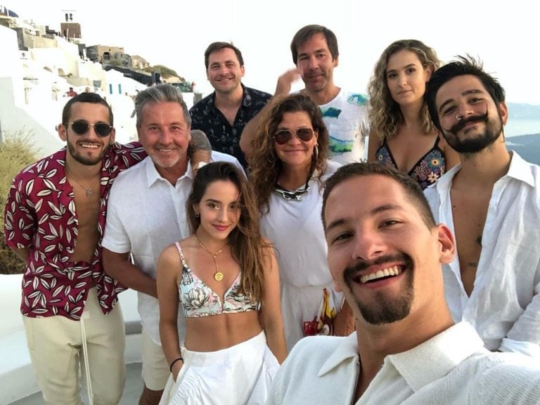 La familia Montaner junto a Camilo Echeverry (Foto: Instagram/ @evalunamontaner)