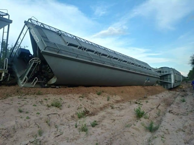 Belgrano Cargas descarrilado en Salta. (Web)