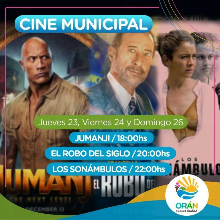 Cine municipal en Orán (Facebook Municipalidad de San Ramón de la Nueva Orán)