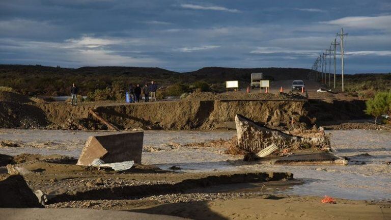 El temporal azotó Comodoro  en el 2017.