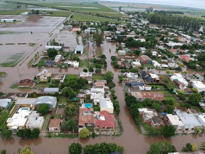 Inundaciones en María Susana. (Mirador Rosquinense)