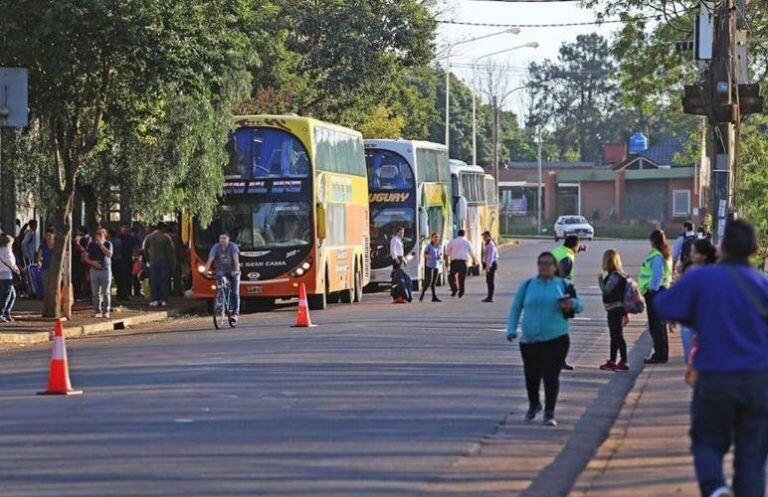 Conflicto en la Terminal de Posadas. (Foto: El Territorio)