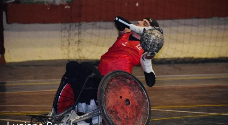 Mariano Gastaldi, jugador de quad rugby de La Calera.