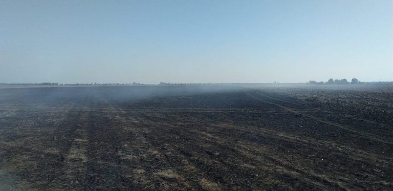 Incendio en zona rural de Marull (Bomberos voluntarios de Marull)