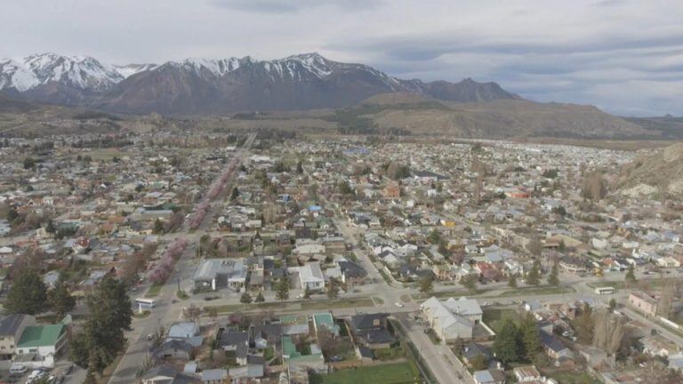 Vista aérea de Esquel