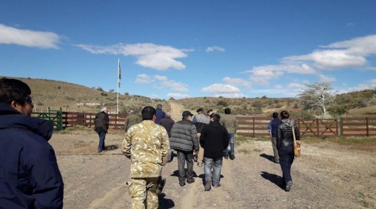 recorrida de funcionarios en campos de mineras