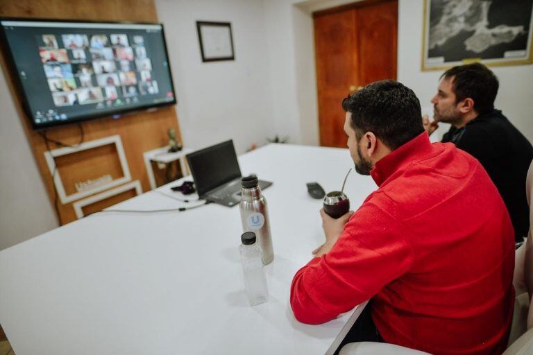 Walter Vuoto con Profesores del IMD