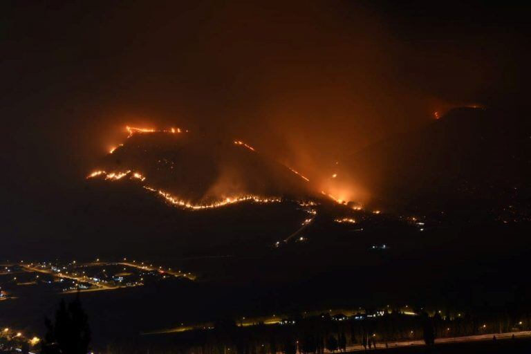 imagen captada desde el camino a la laguna La Zeta. Foto: Juan Balestra