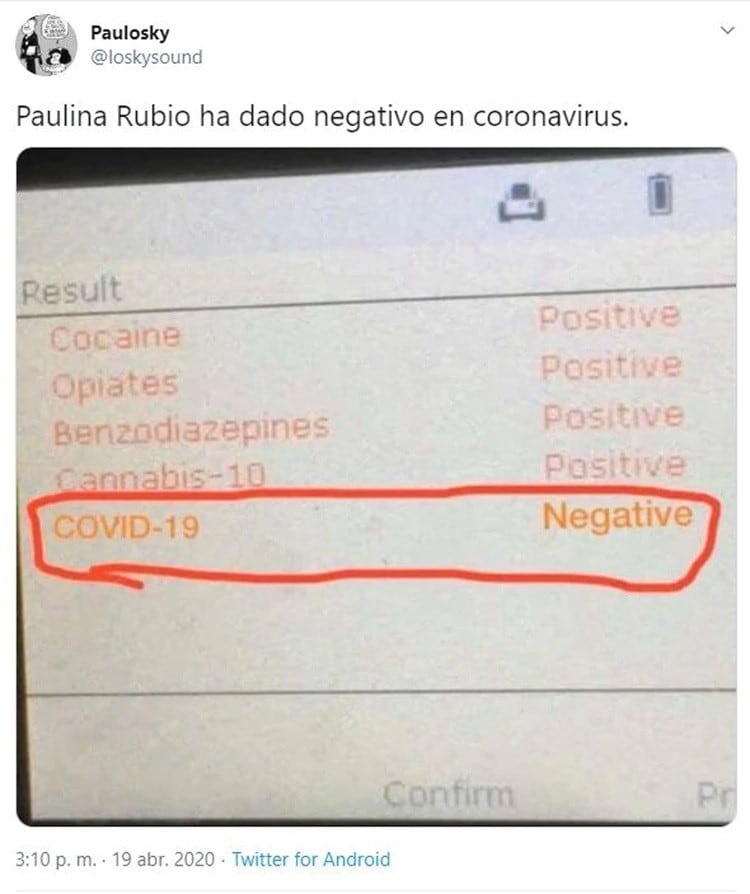 Hasta críticas y comentarios sobre el abuso de drogas (web)