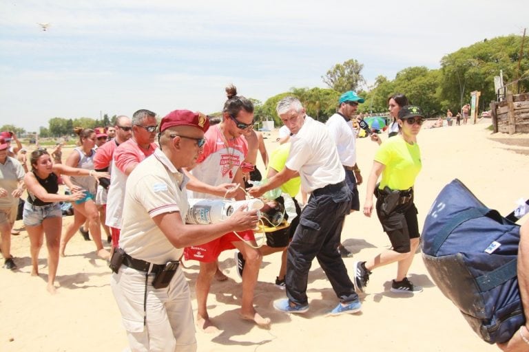 Lanzamiento del Operativo Verano 2020 y simulacro de rescate en Rosario (Ministerio de Seguridad)