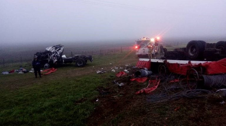 Camionero muerto en ruta 8