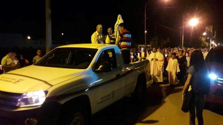 Misa y procesion Virgen del Lourdes en Arroyito