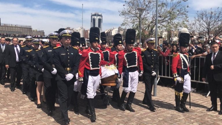 La despedida a José Manuel de la Sota en el Centro Cívico previo al cortejo fúnebre.