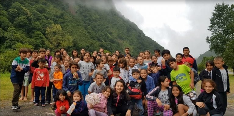 El imponente paisaje de las Yungas fue marco para las actividades de las colonias de vacaciones en Ledesma.