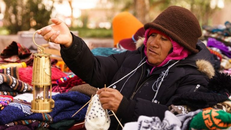 El paso de la antorcha olímpica por las Salinas