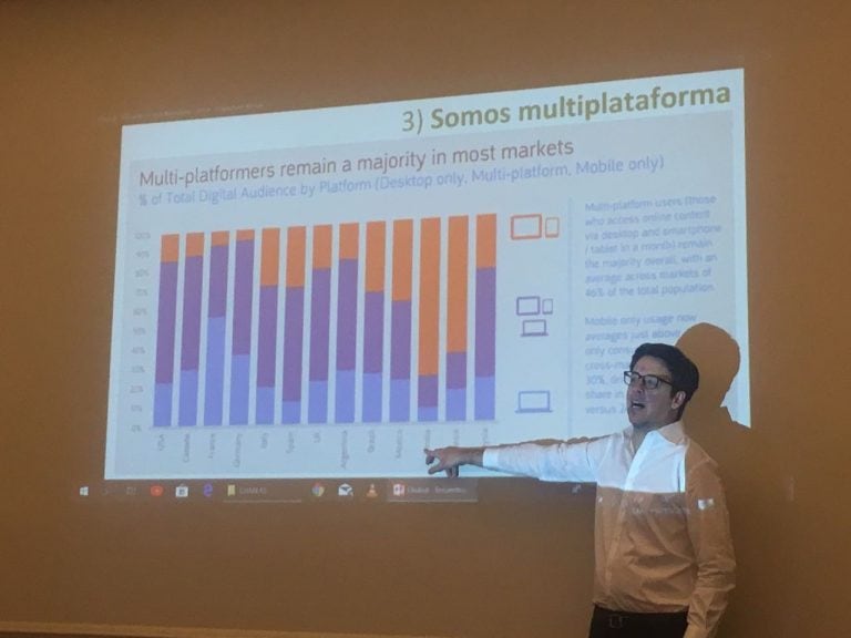 Juan Marcos Bouthemy brida datos sobre del acceso a internet.