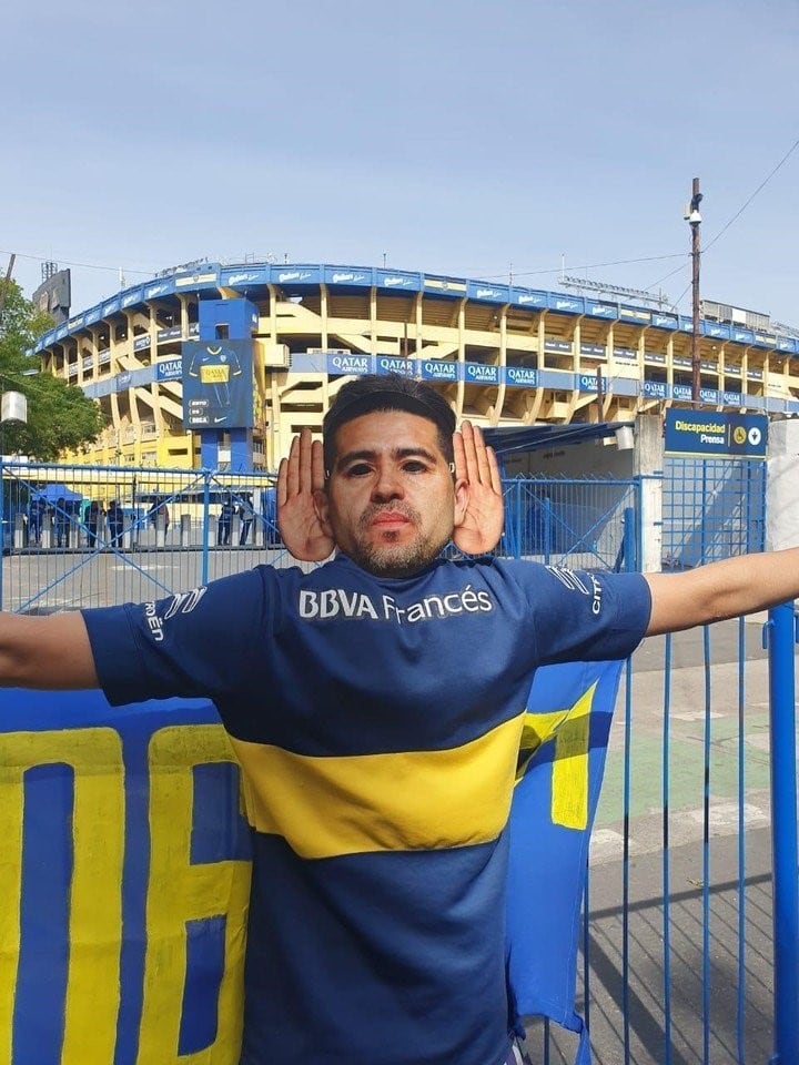 Caretas de Riquelme (Foto:OLE)