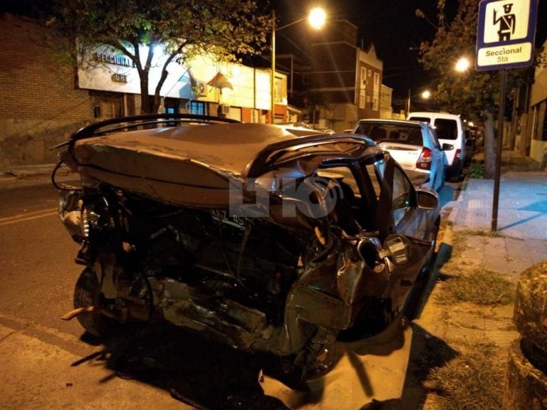 El accidente se produjo en Cassanello al 2200.(Twitter)