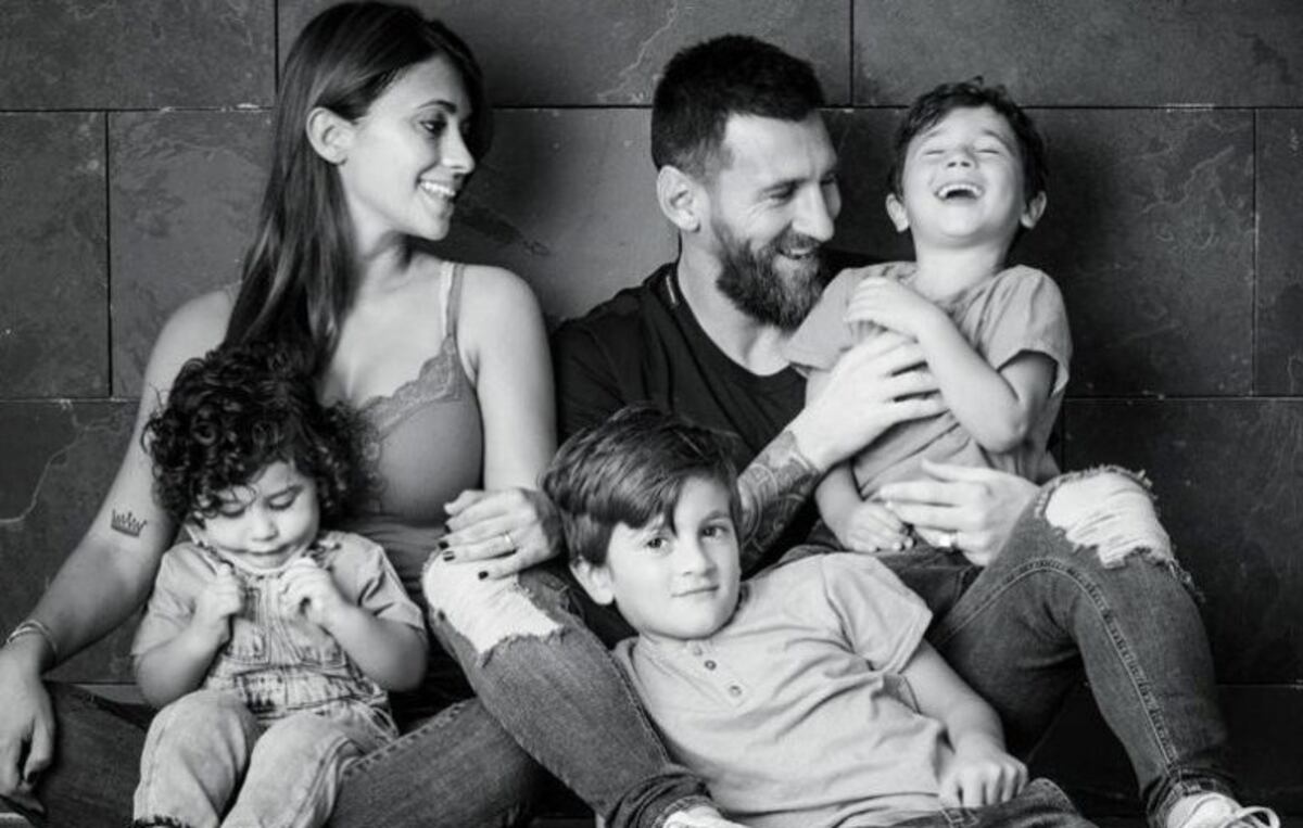 Antonela Roccuzzo reveló el nuevo look de Lionel Messi en el Día del Padre