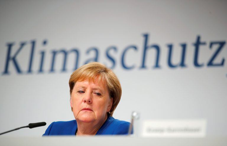 La canciller alemana, Angela Merkel, asiste a una conferencia de prensa en el Futurium de Berlín, Alemania, el 20 de septiembre de 2019. Crédito: REUTERS / Hannibal Hanschke.