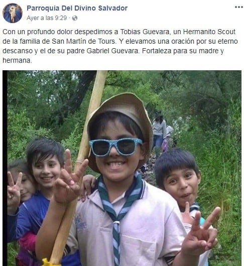 Así recordaron a Tobías.