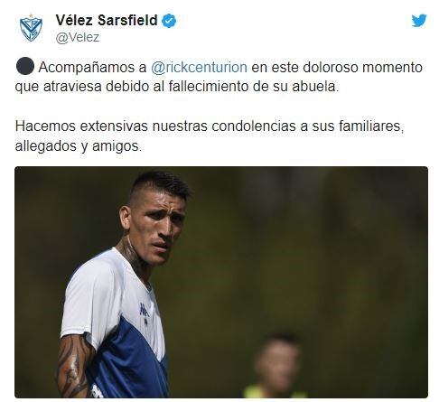 El mensaje de Vélez sobre el momento de Ricardo Centurión.