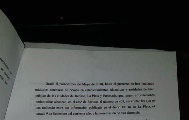 Amenazas de bombas en escuelas