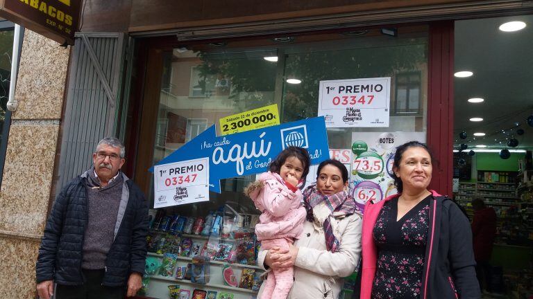 Las dos premiadas con el 'Gordo' en Badajoz (DPA)