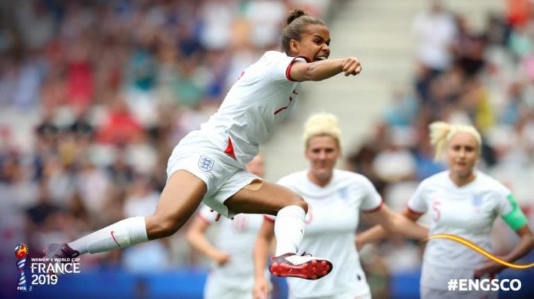 Nikita Parris anotó el 1-0. (Twitter@/fifawwc)