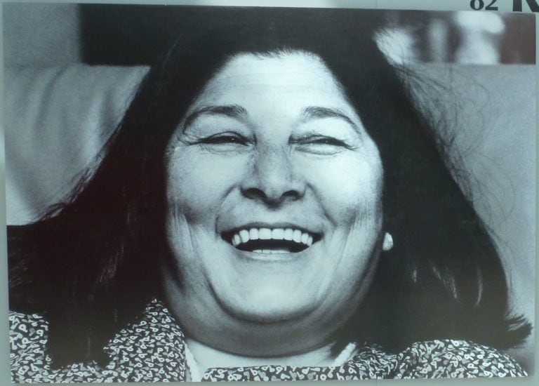 Mercedes Sosa nunca perdía la sonrisa ni las ganas de cantar. Crédito: Sergio 252.