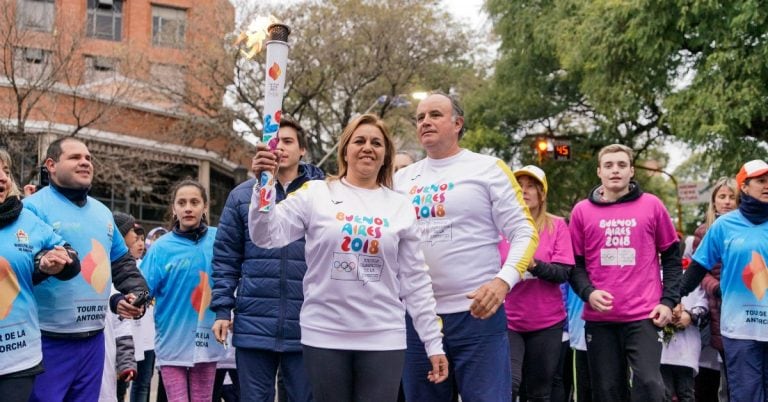 Tour de la Antorcha en el relevo de Paraná (Fotos Guido Martini/Buenos Aires 2018)