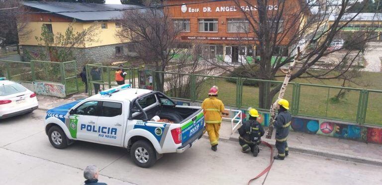 Operativo tras amenaza de bomba (web).