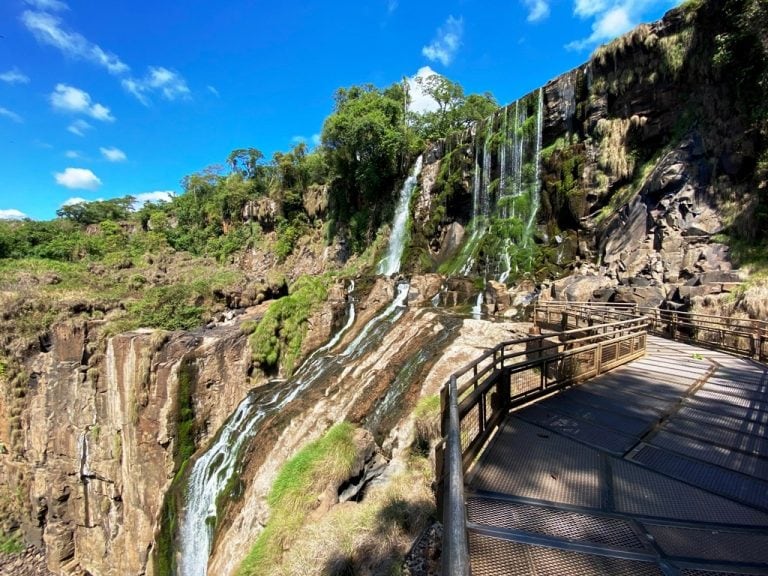 Ante la ausencia de turistas, la administración del parque decidió realizar tareas de mantenimiento.