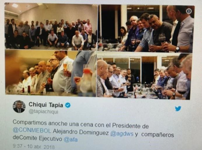 El tuit que debió boca "Chiqui" Tapia.