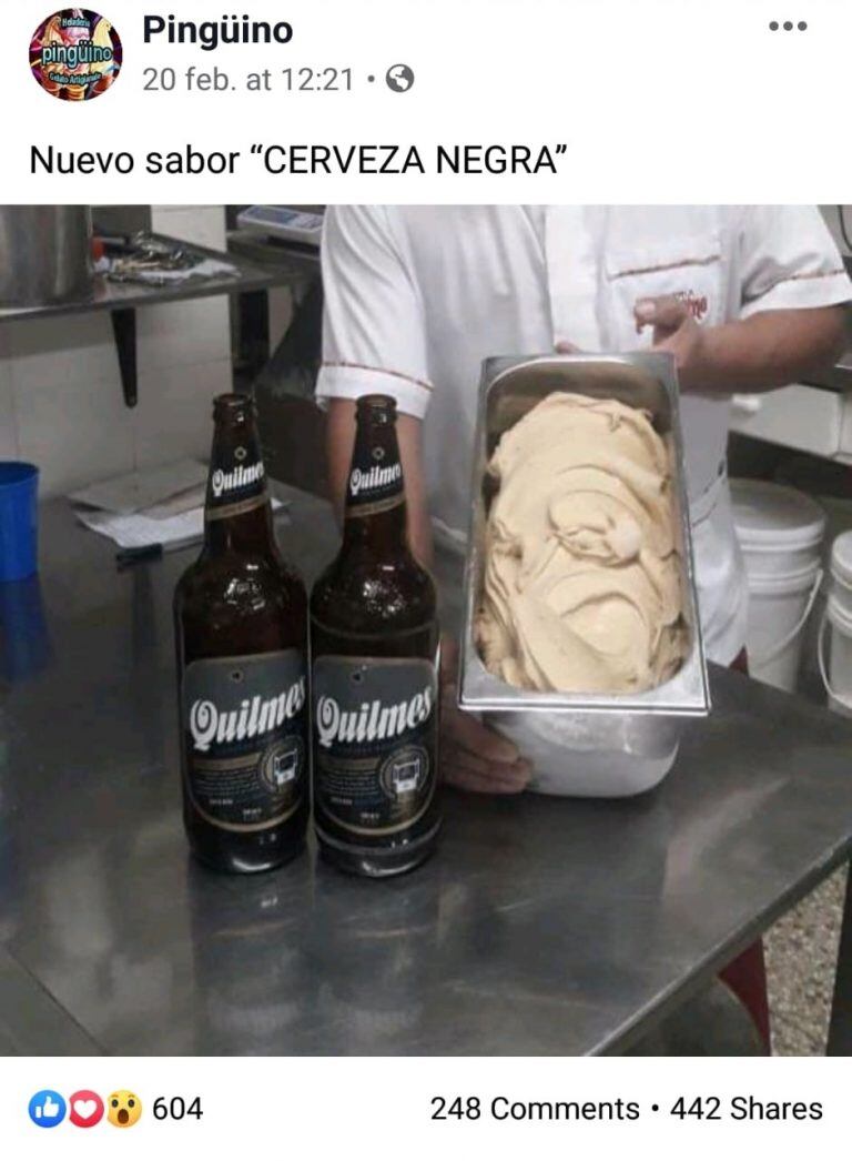 La propuesta de "Cerveza negra" atrajo la atención de la clientela.