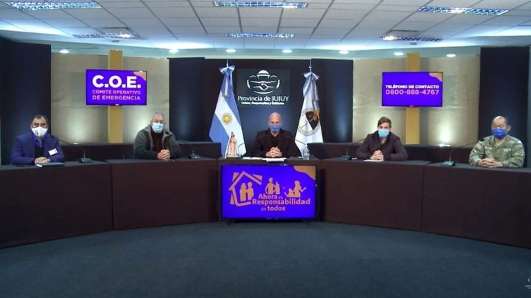 El ministro Meyer encabezó el informe del COE Jujuy.