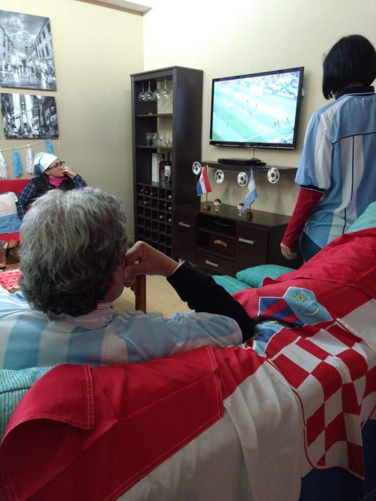 Argentina-Croacia en la casa de una familia croata en Córdoba.