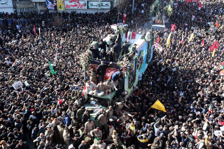 El funeral de Qasem Soleimani (Foto:EFE/Str)