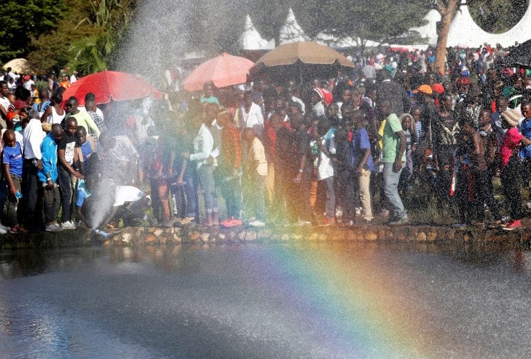 Celebraciones de Navidad en un parque en Nairobi, Kenya (REUTERS)