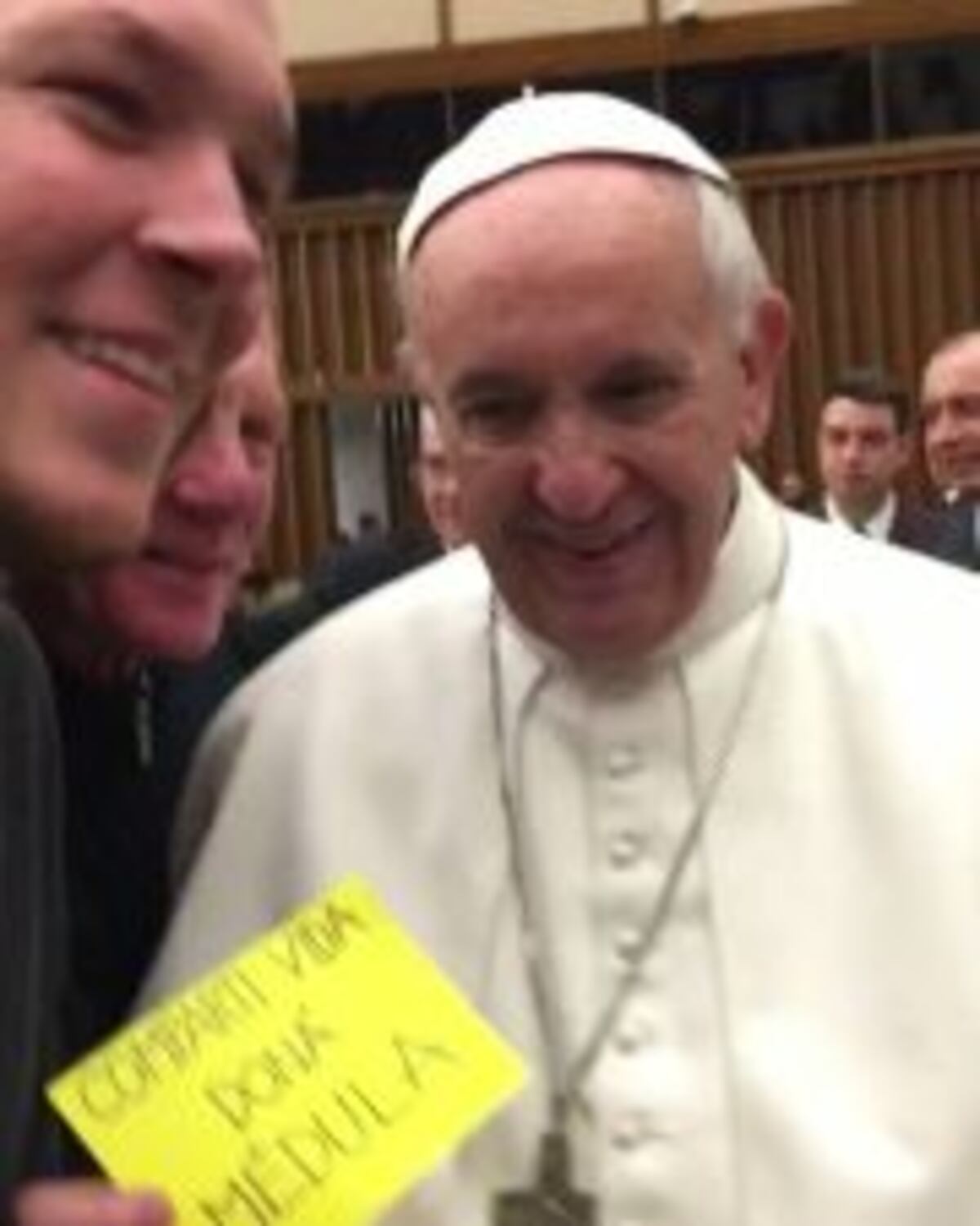Lichu Zeno protagonizó un encuentro conmovedor con el Papa Francisco