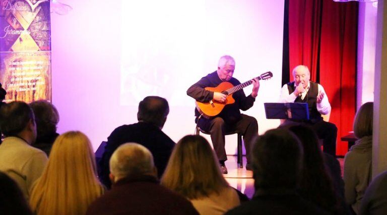 Los músicos Bocha Campo y Jorge Sosa (Gobierno de La Pampa)