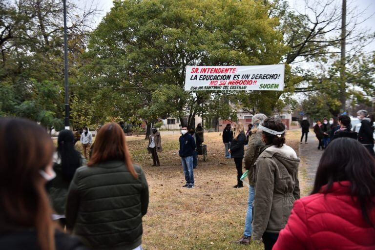 Protestas de maestros municipales