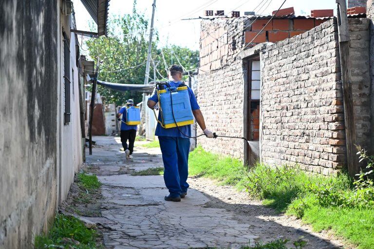 Intensifican la  fumigación en barrios rosarinos contra el dengue (Municipalidad de Rosario)