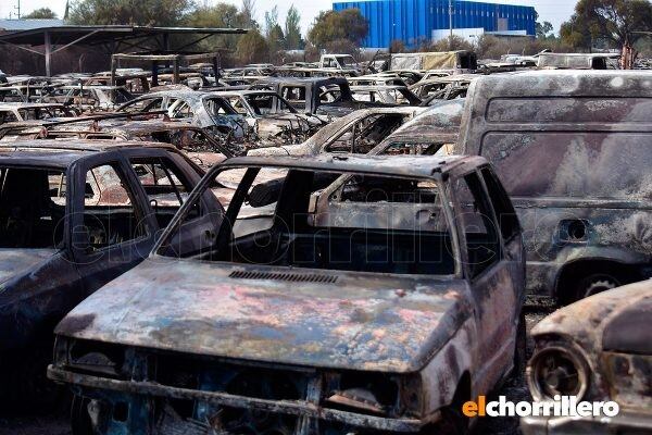 Incendio en el Depósito de Secuestros Judiciales de San Luis.