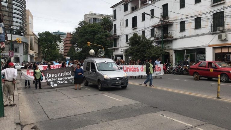 Paro docente. (VíaSalta)